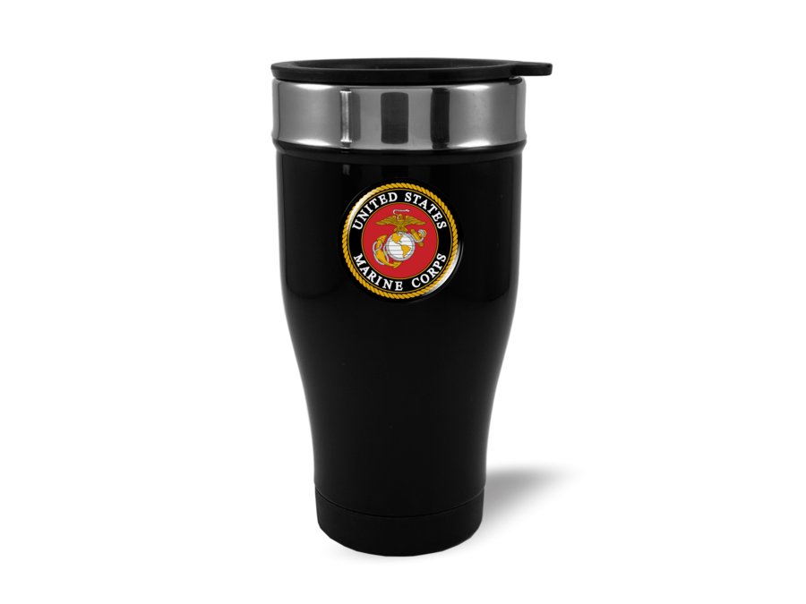 Travel Mug with U.S. Marine Corps (bk) Travel Mug with U.S. Marine Corps (bk)